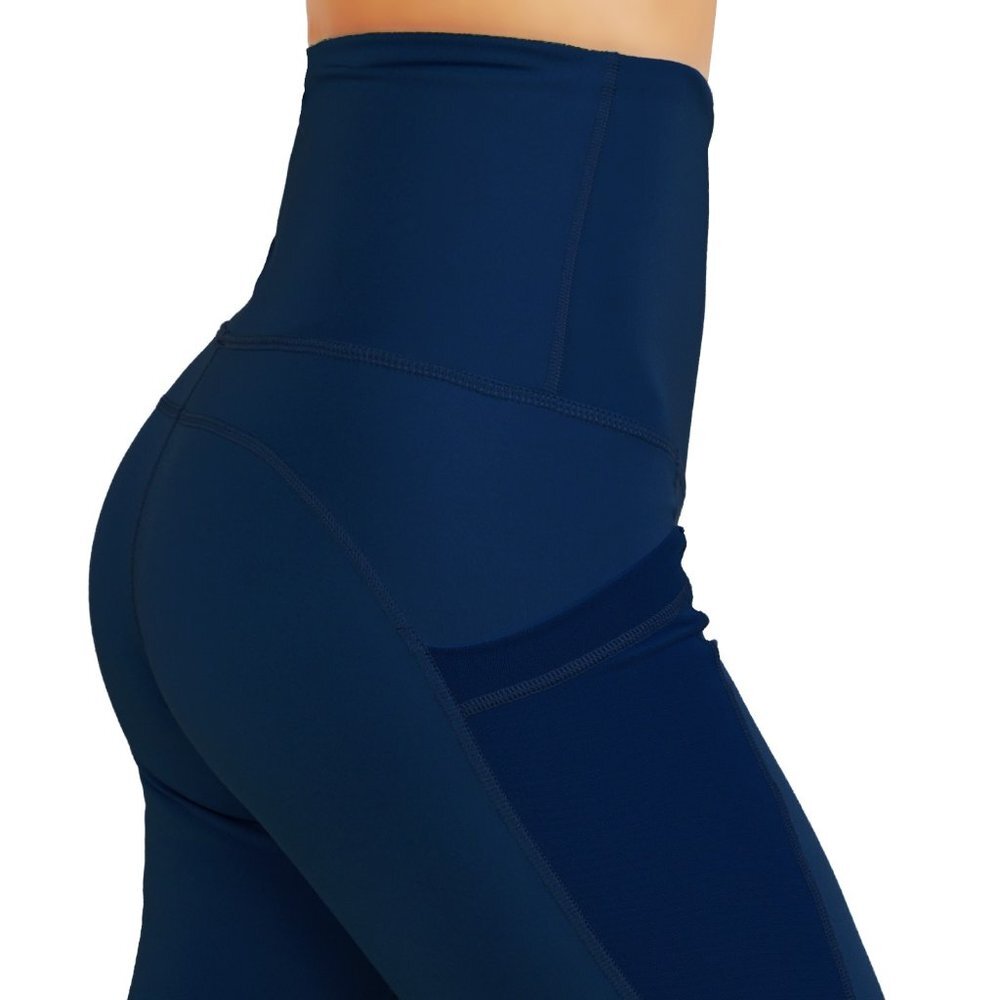 Deep side pockets workout leggings Navy - Picture 4 of 4
